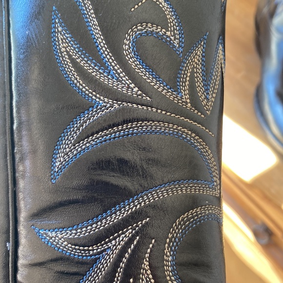 🎉NEW‼️ BILTRITE BLACK EMBROIDERED COWGIRL BOOTS‼️ - Picture 12 of 16